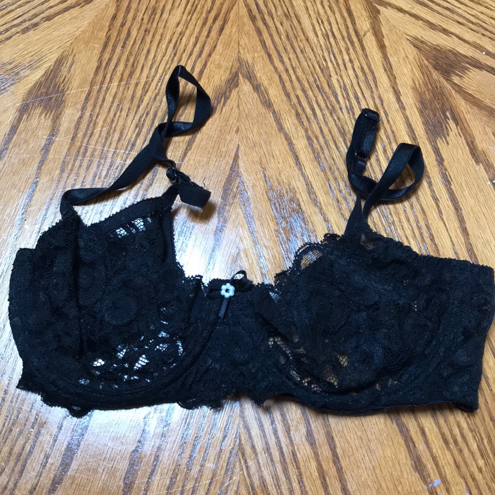 Black Lace Underwire Nordstrom Intimates Bra 36B